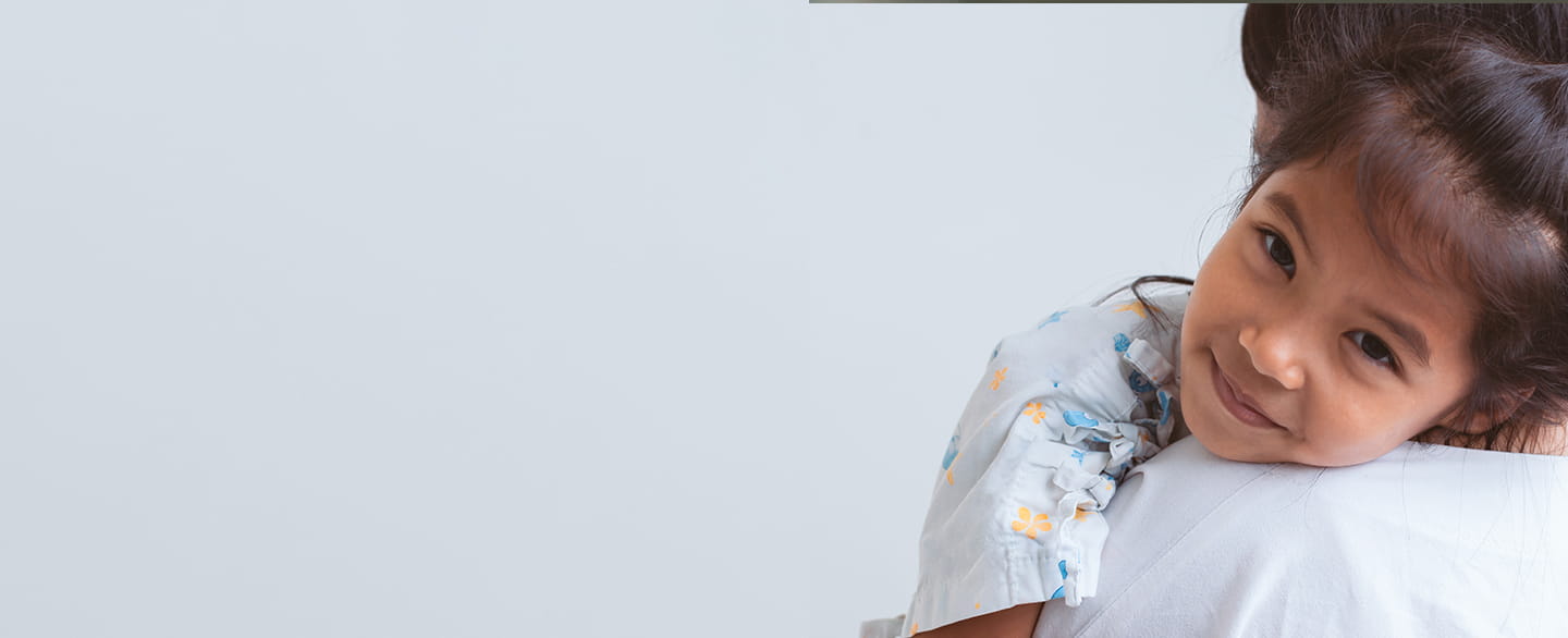 Child patient smiling