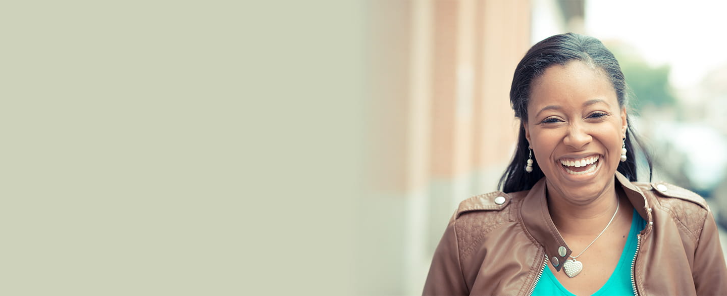 Woman smiling