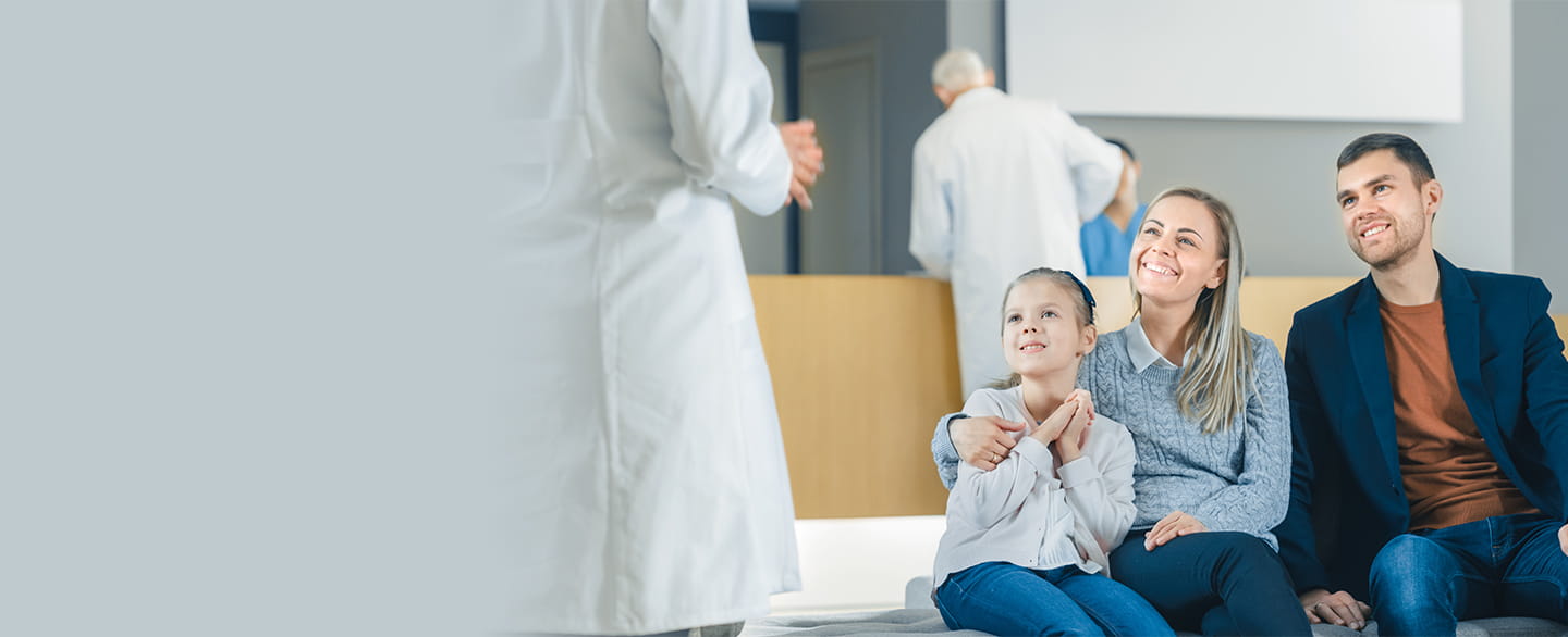 Family in waiting area.