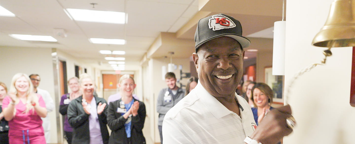 Patient ringing a bell