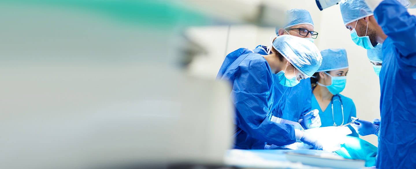 surgical care team operating on patient at the University of Kansas Health System
