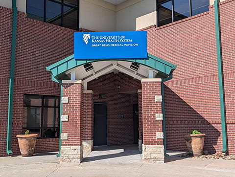 Entrance to Great Bend Medical Pavilion