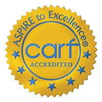 CARF accredited logo