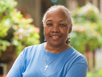 Epilepsy patient Peggy Ann Bell.