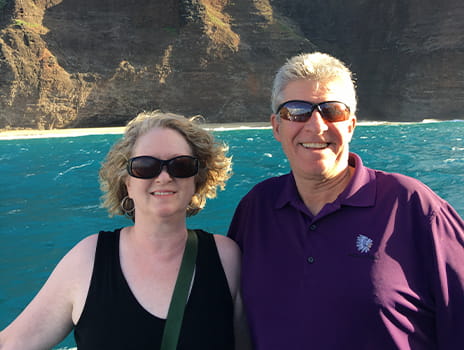 Christi Benz and her husband