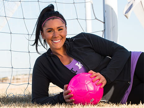 Sports medicine patient Stephanie Garrison.