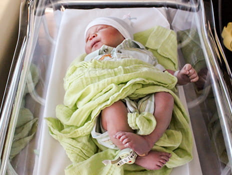 IVF patients Rex and Amber Largent's baby.