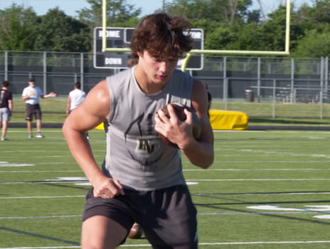 Michael Solomon at football practice