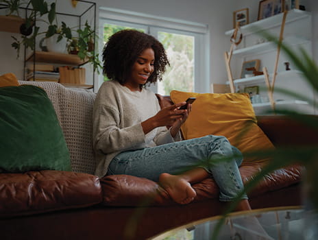 Woman on social media