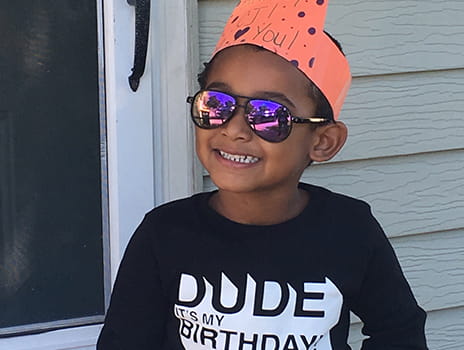 Pediatric patient CJ Norris.