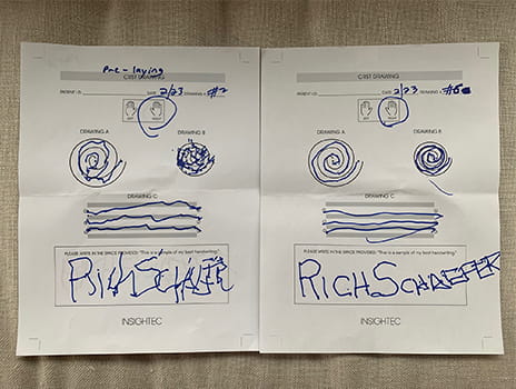 Richard Shaefer spiral diagram before and after 