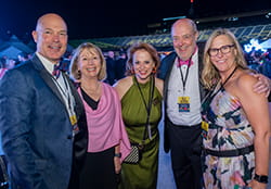 Smiling people at Treads and Threads