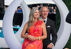 Smiling people at Treads and Threads