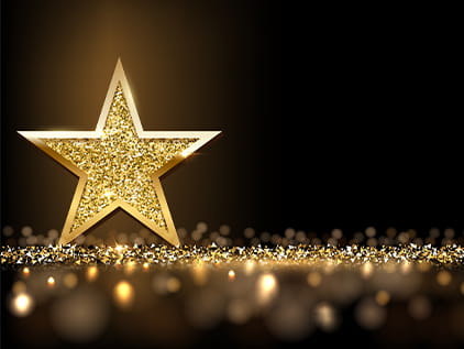Gold star award