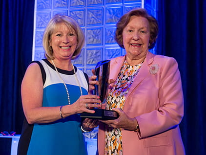 Addy Ward at the Health System's Hall of Fame awards.